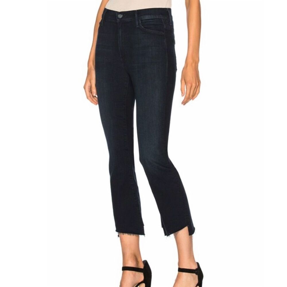 Democracy Luxe Touch Premium AbTechnology Slimming Raw Asymmetric Hem Ankle Jean